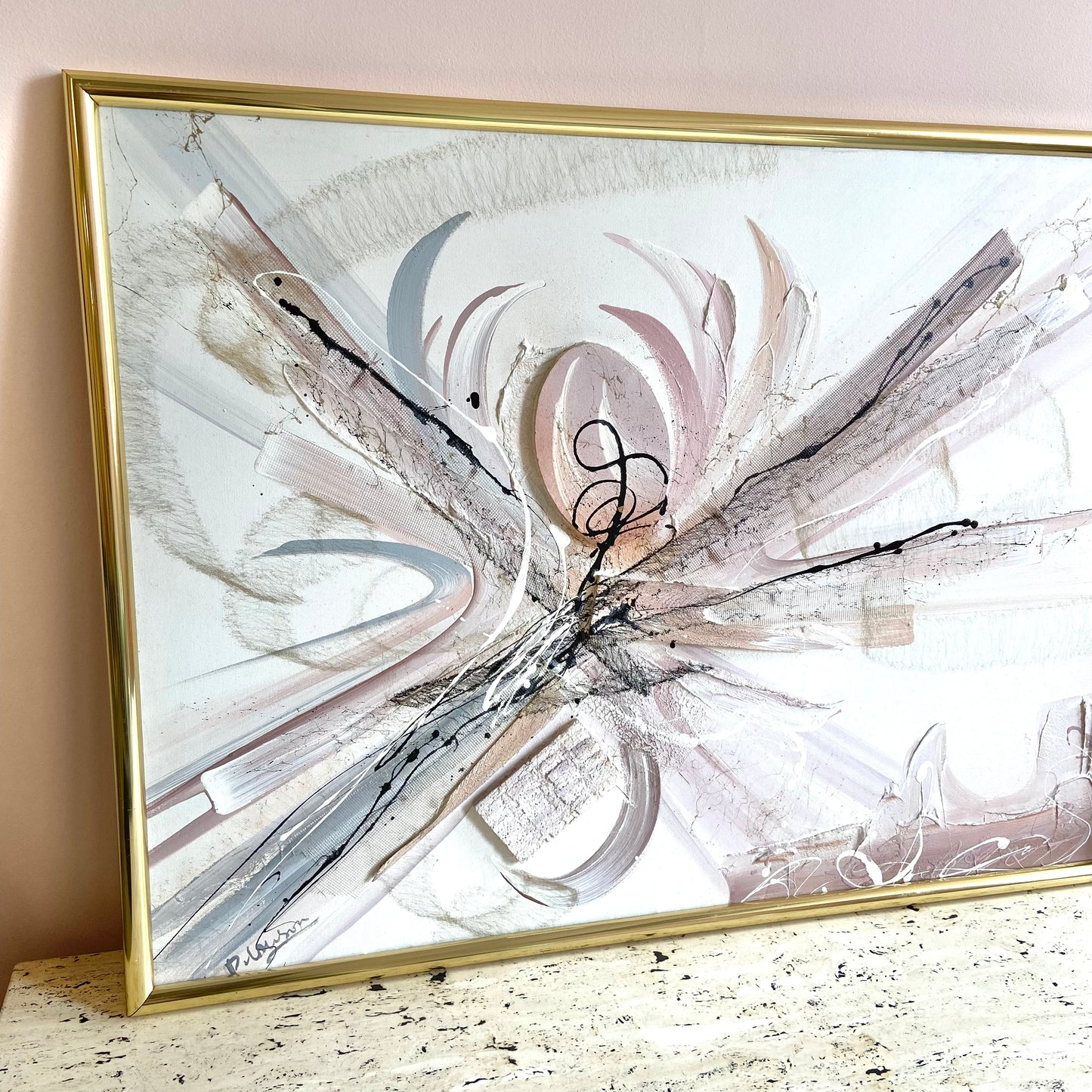 Vintage Postmodern Abstract 3D Artwork