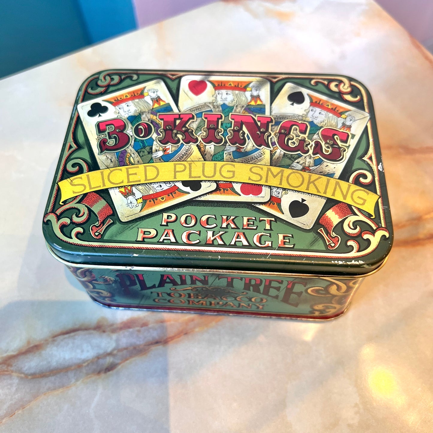 Vintage 3 Kings Tin Can Box