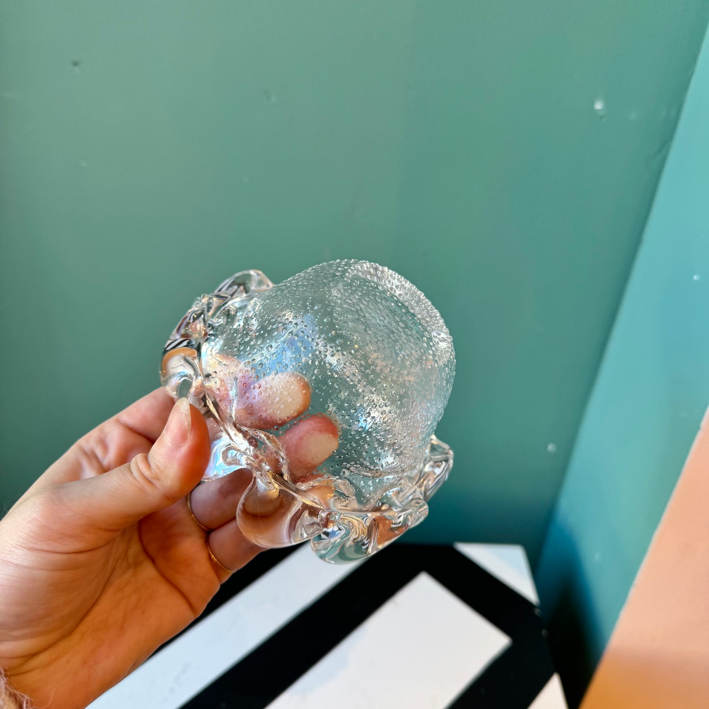 Vintage Kosta Boda Style Glass Ashtray