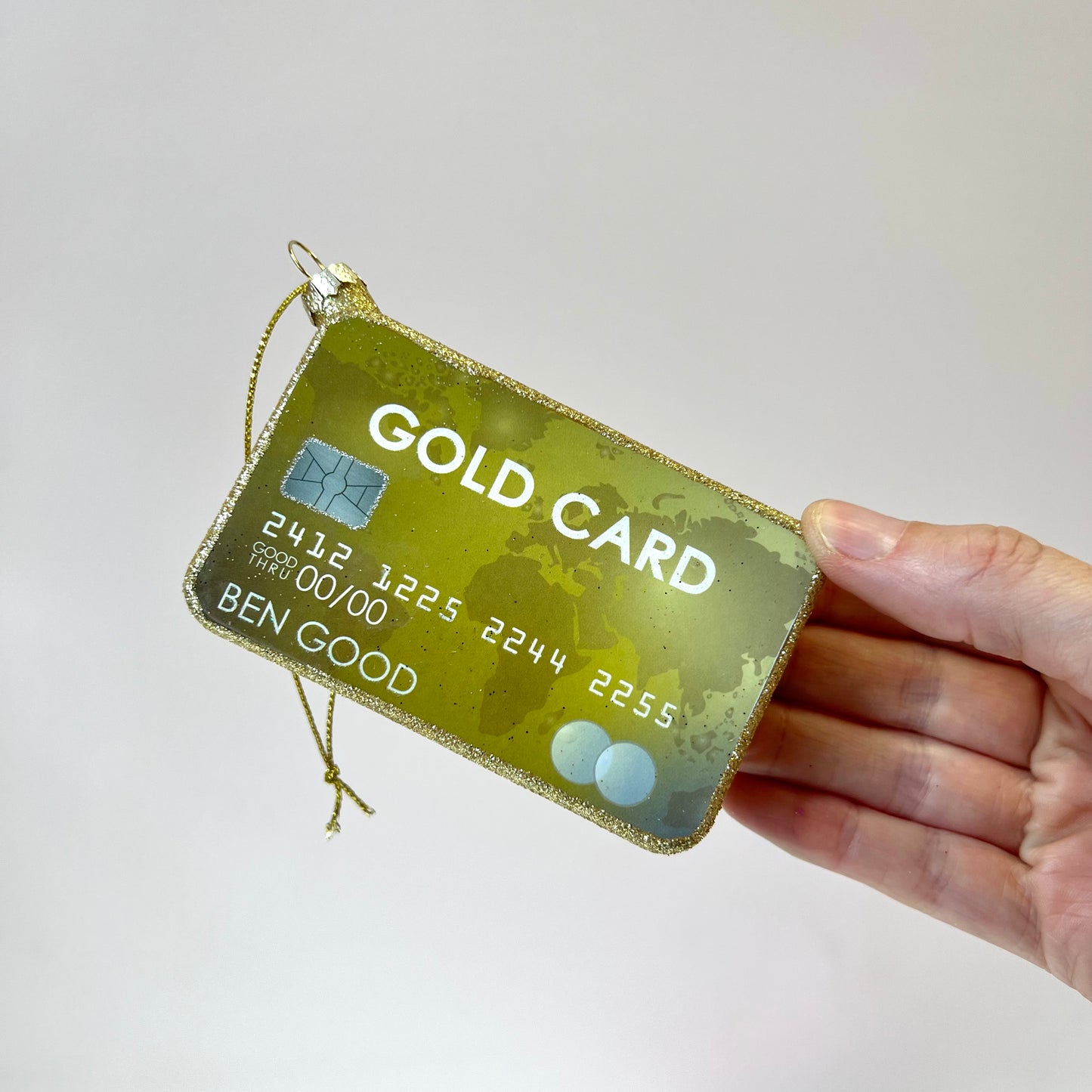Gold Credit Card Ornament