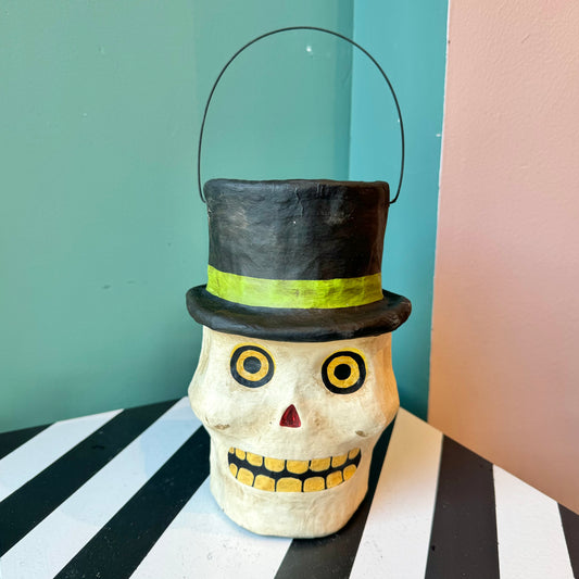 Vintage Inspired Skull Candy Bucket