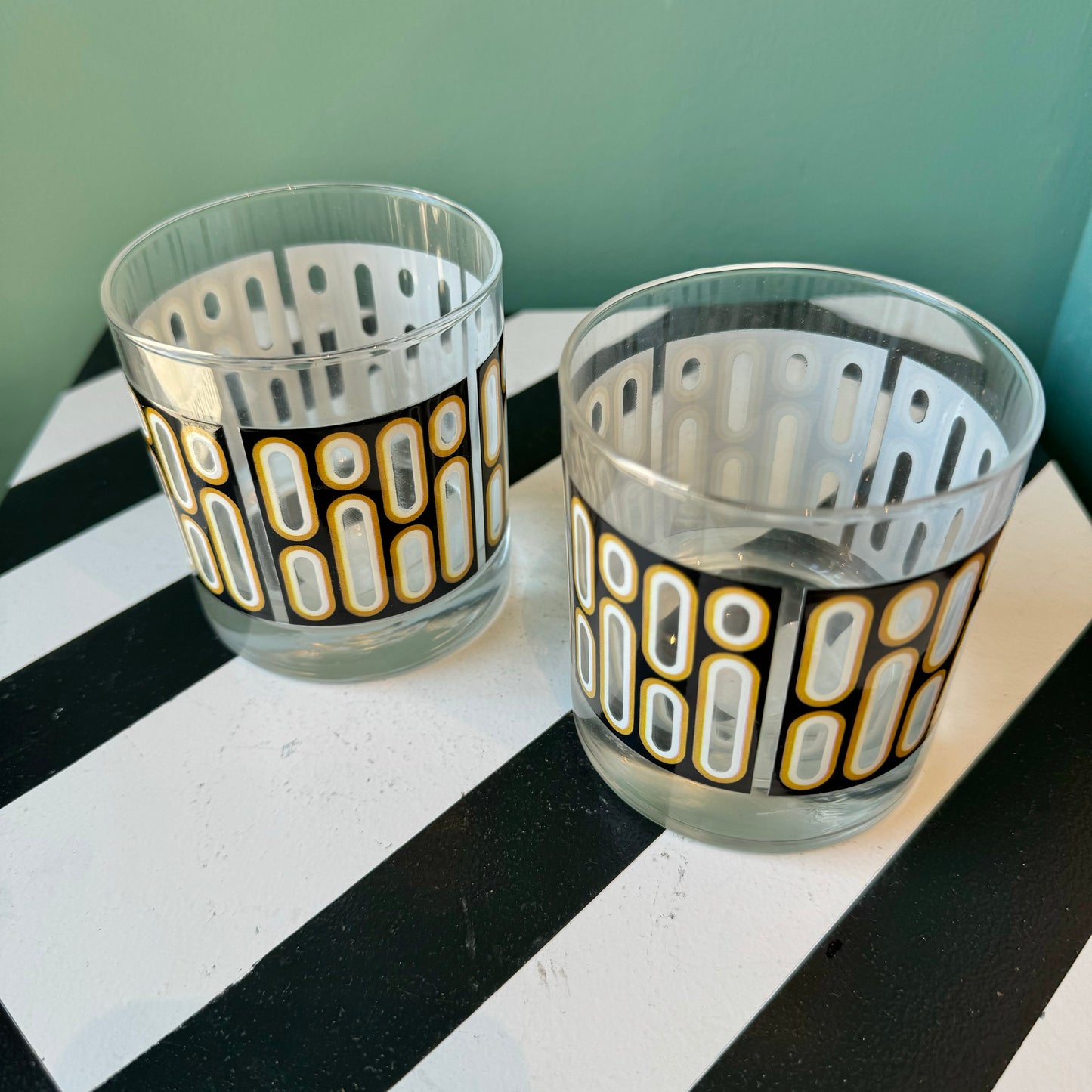 Dots & Dashes Black Rocks Glasses - PAIR