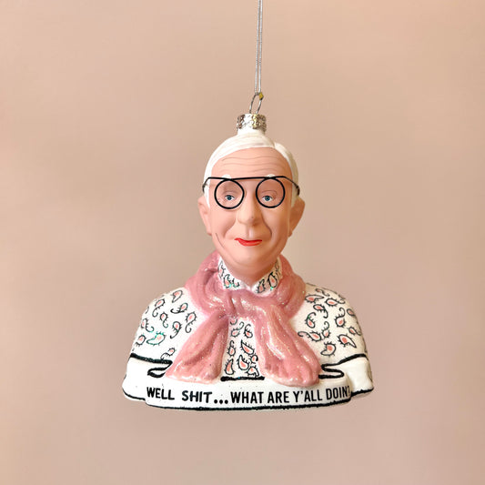 Leslie Jordan “well shit…what are y’all doin?” Ornament