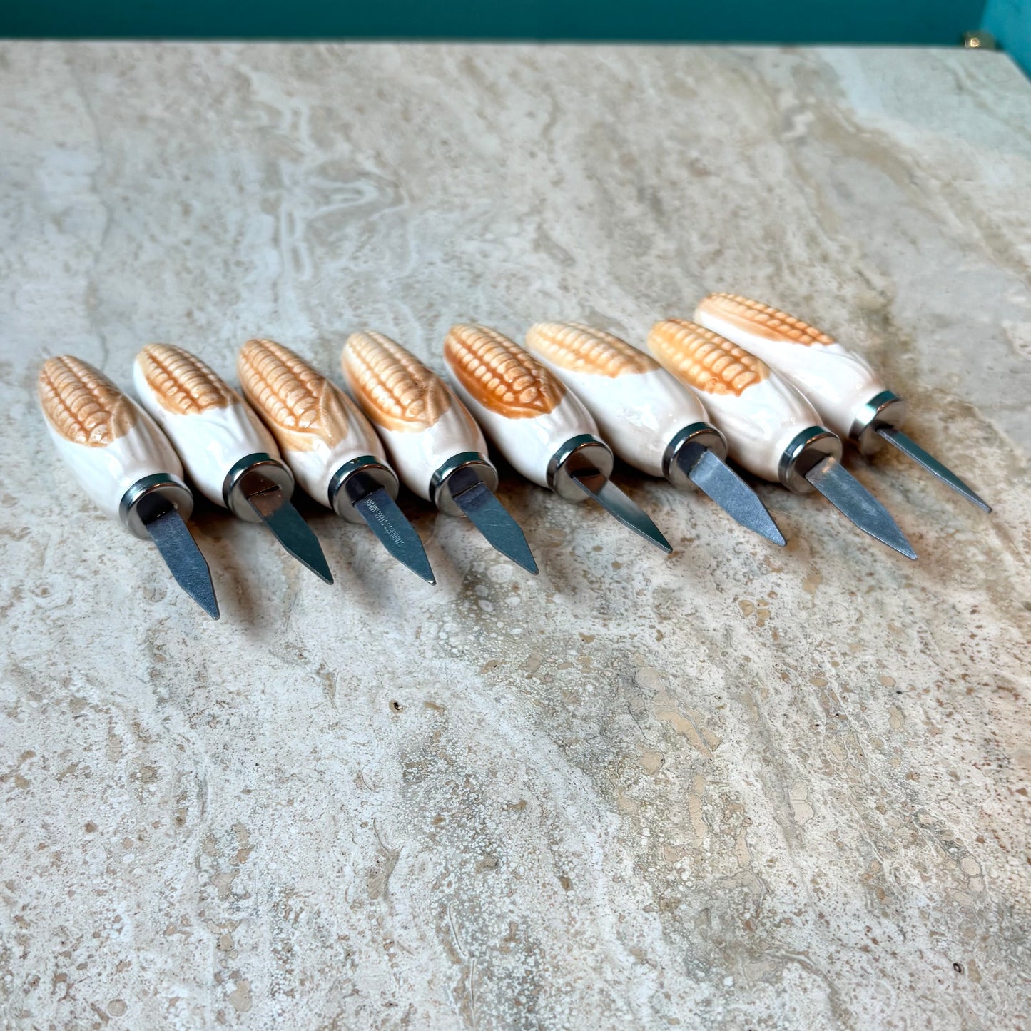 Vintage Set of 8 Corn on the Cob Holders/Picks