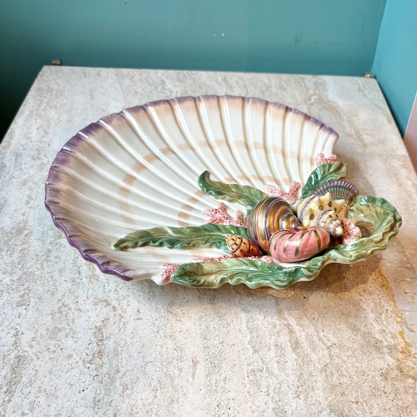 Vintage Clam Shell Platter/Dish by Fitz & Floyd
