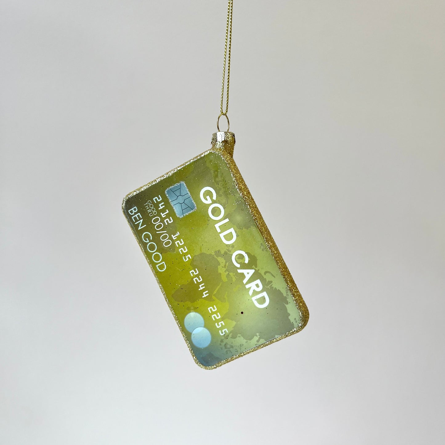 Gold Credit Card Ornament