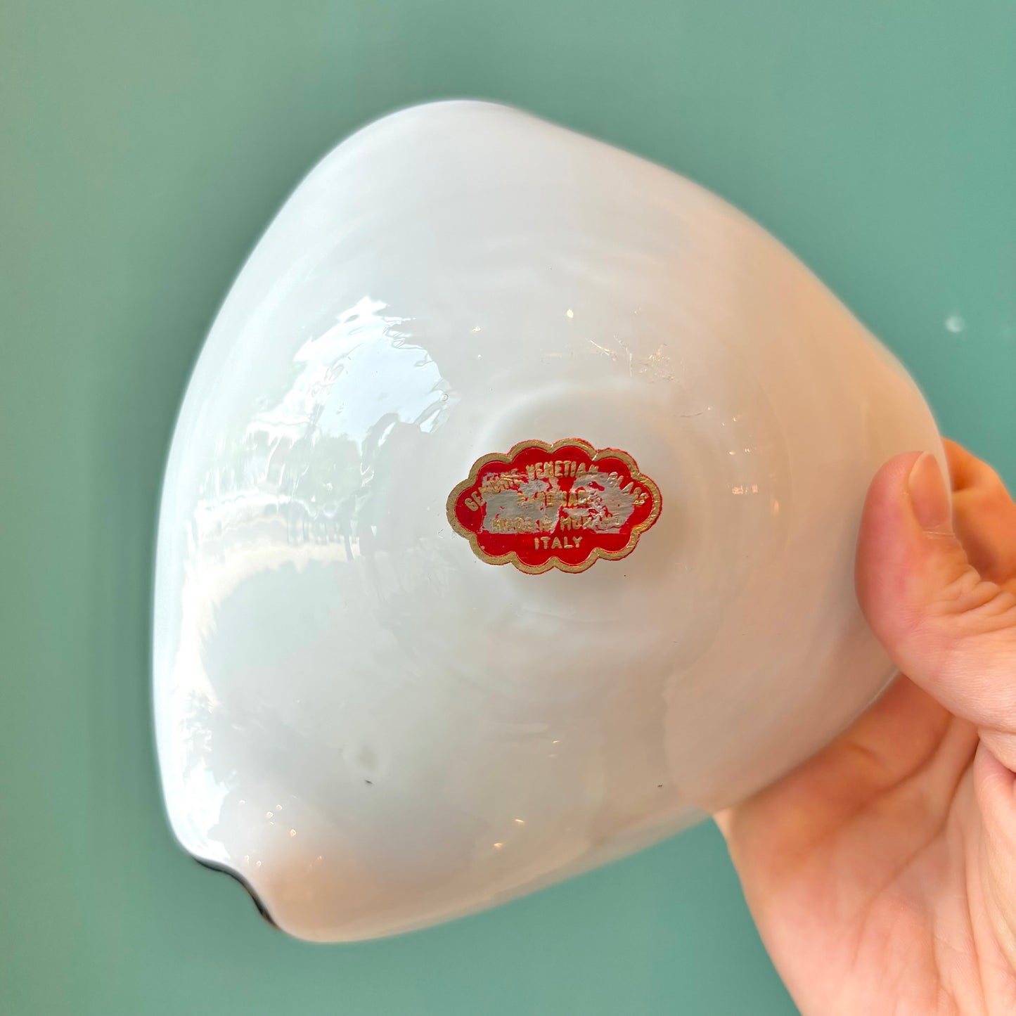 Vintage Colorful Murano Glass Bowl