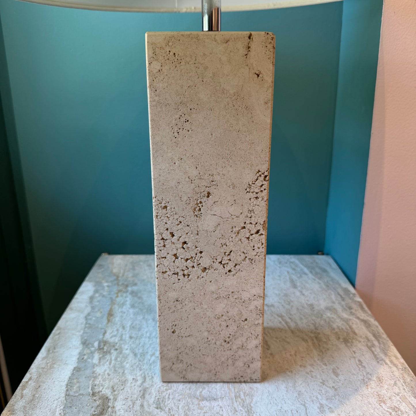 Mid Century Travertine Lamp