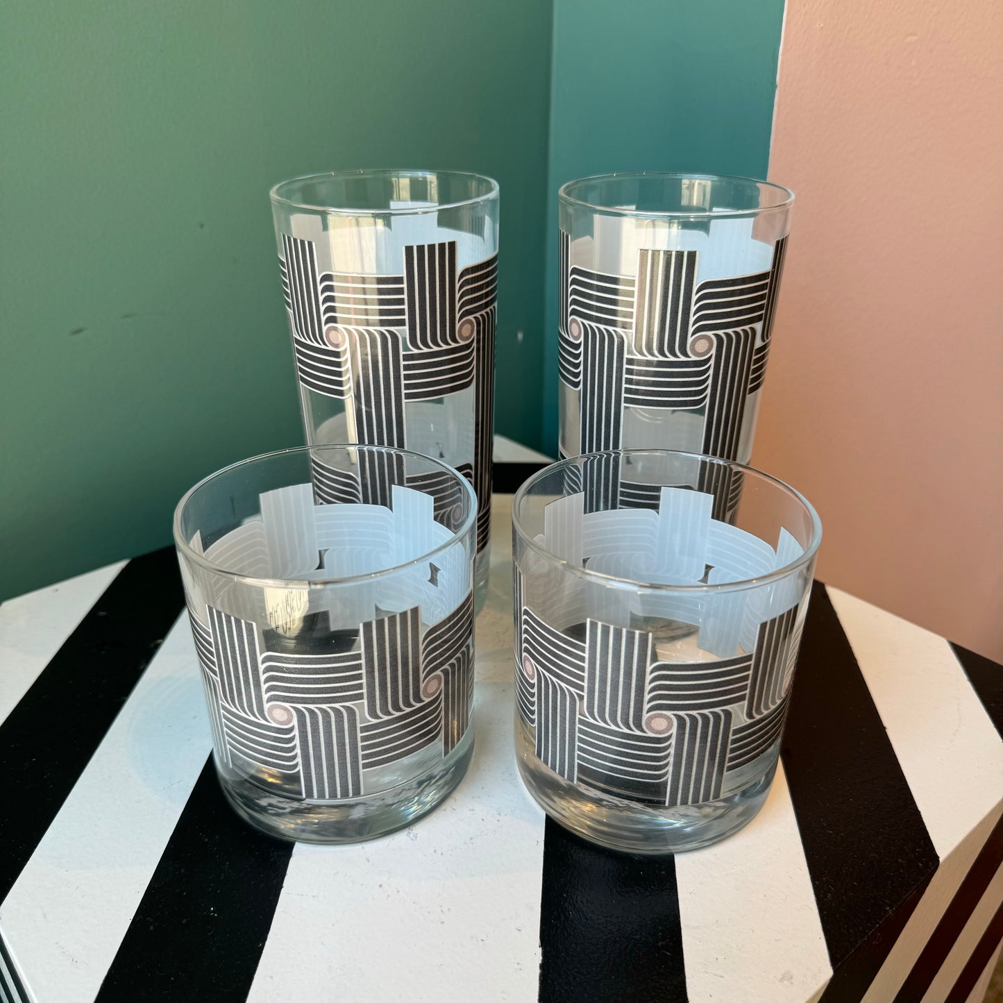 Roundabout Night Collins Glasses - PAIR