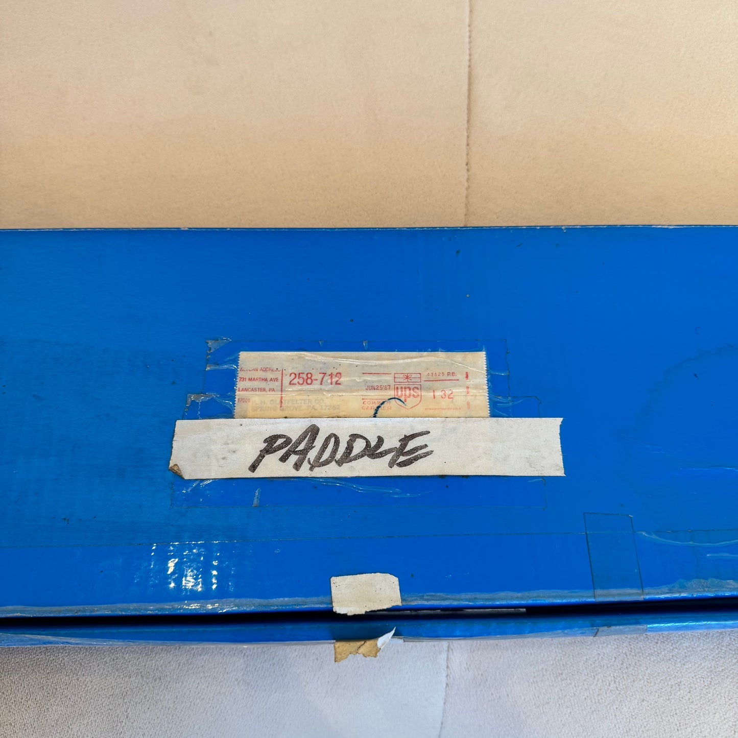 Vintage Advertising 'We're Pulling for you' Paddle Prototype