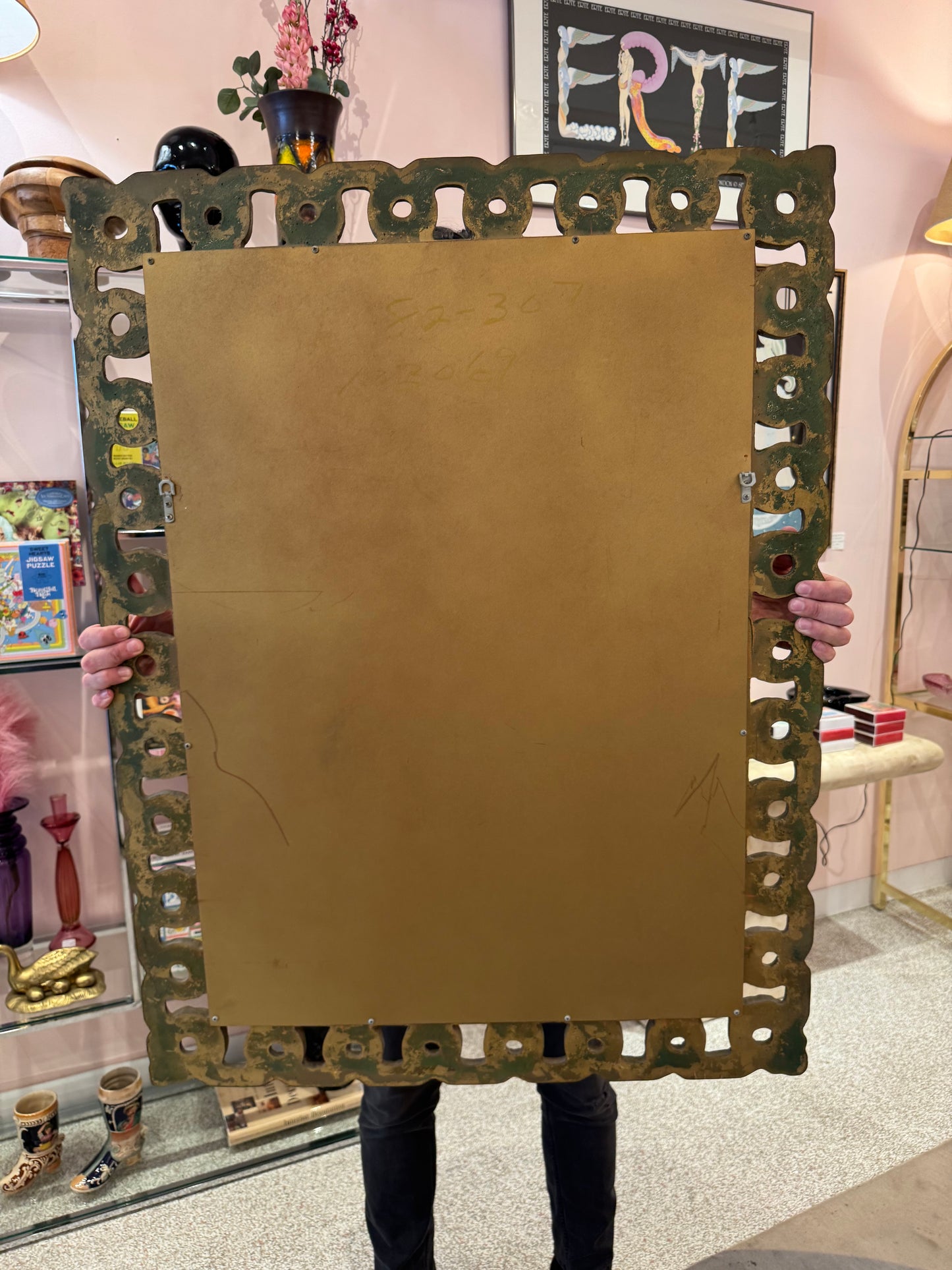 Vintage Hollywood Regency Style Giltwood Mirror