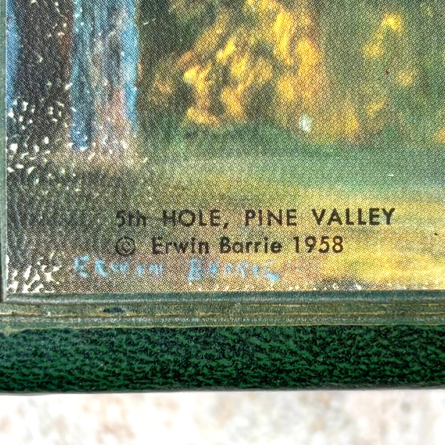 Vintage Pine Valley Golf Club Decorative Box