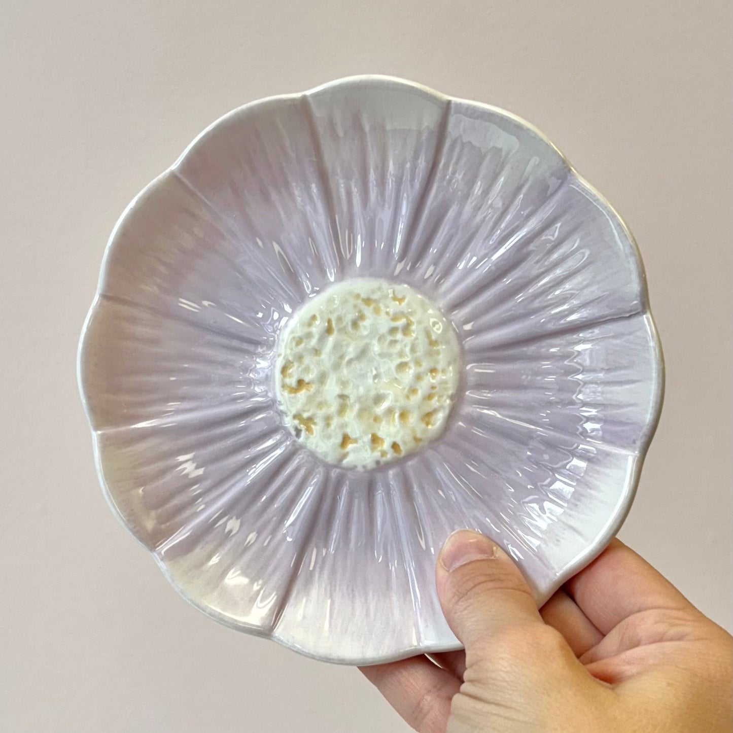 Vintage 8 Piece Set of Flower Cups and Saucers by Roscher & Co.