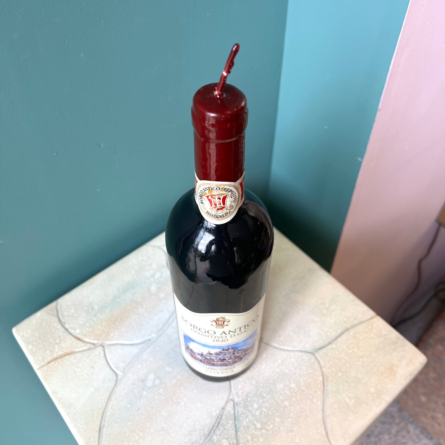 Buon Appetito Wine Bottle Candle