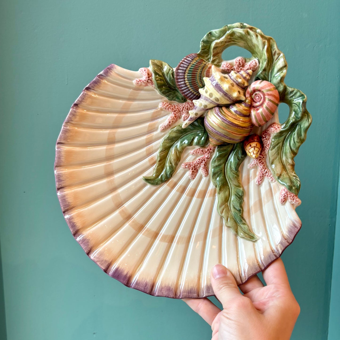 Vintage Clam Shell Platter/Dish by Fitz & Floyd