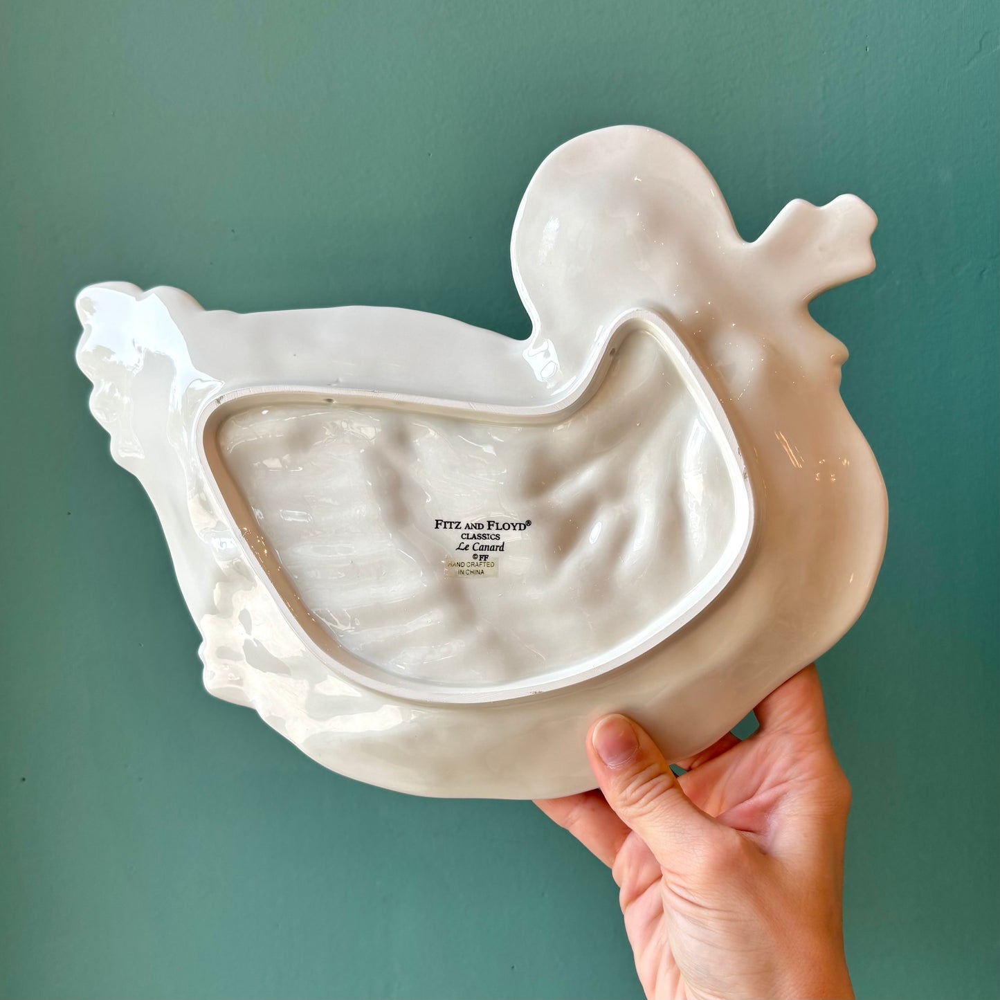 Vintage Ceramic Duck Dish by Fitz & Floyd