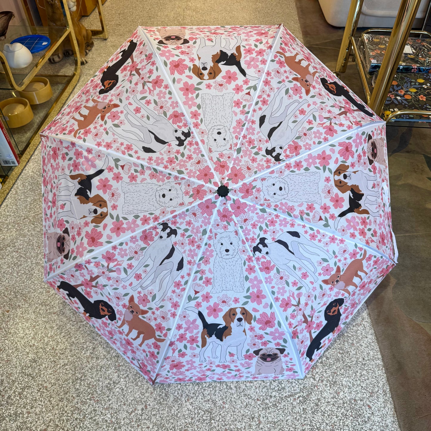 Pink Dog Umbrella