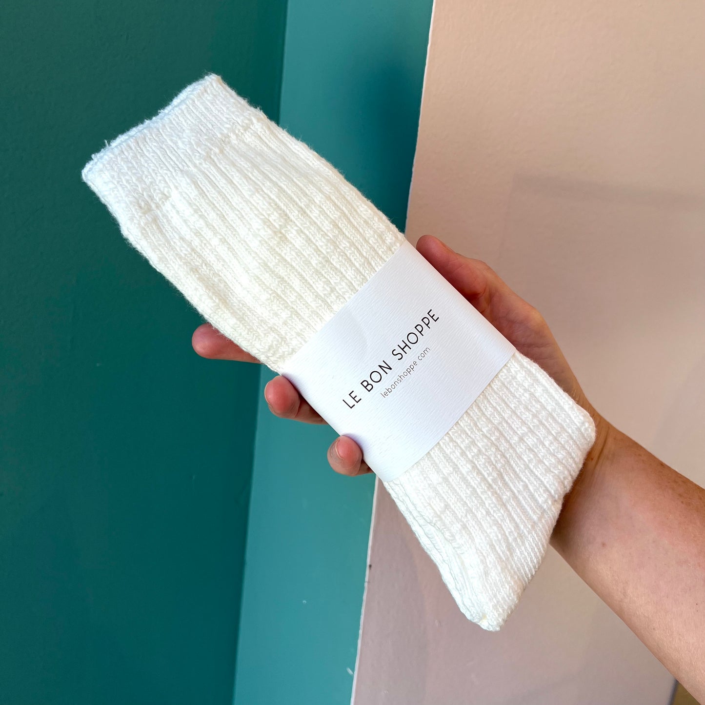 White Cottage Socks by Le Bon Shoppe