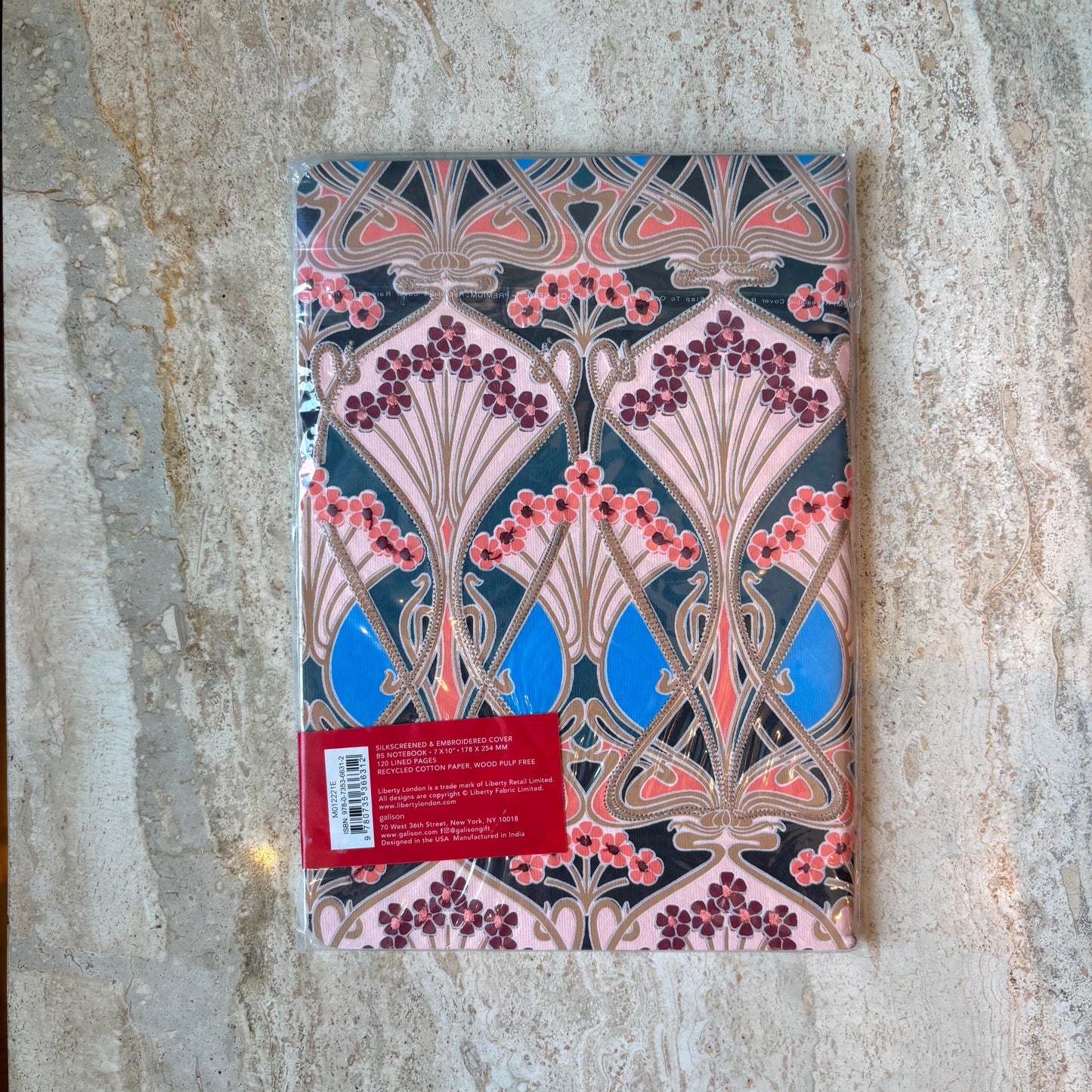 Liberty Handmade Embroidered Journal Notebook