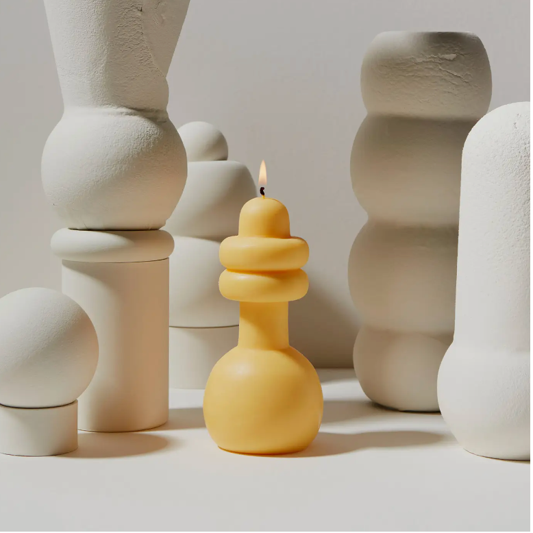 Yellow Spindle Candle Bub