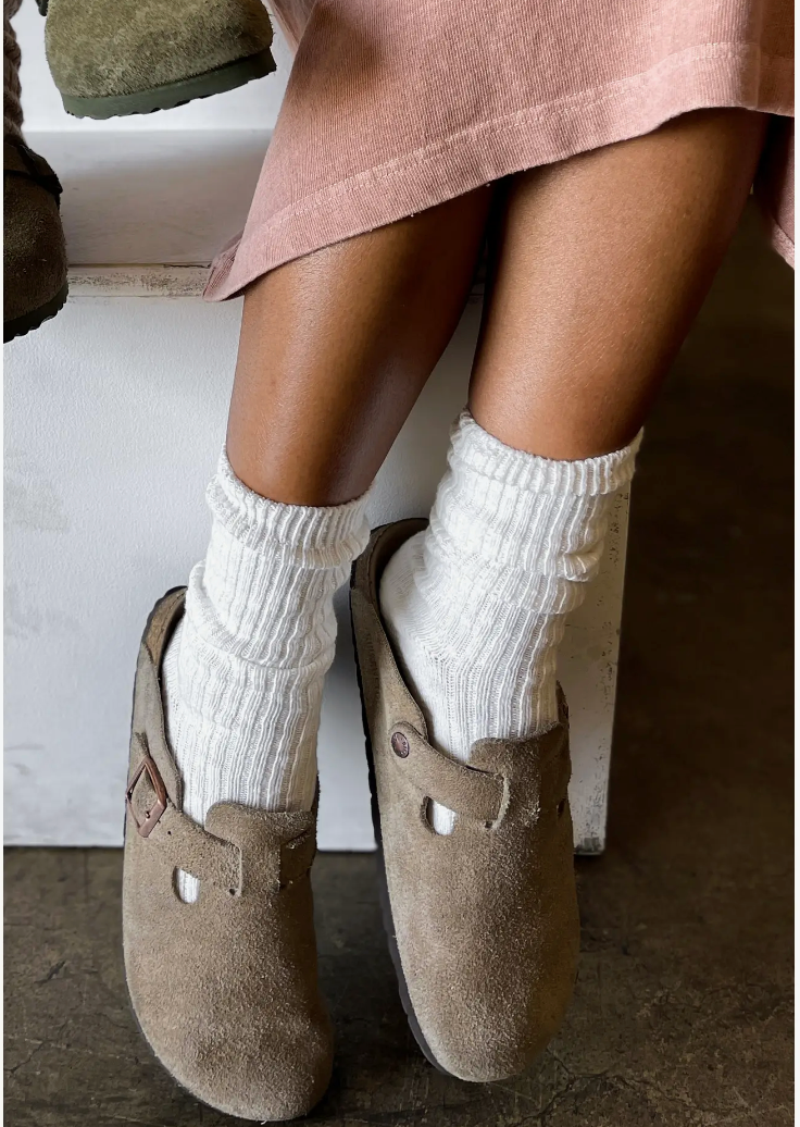 White Cottage Socks by Le Bon Shoppe