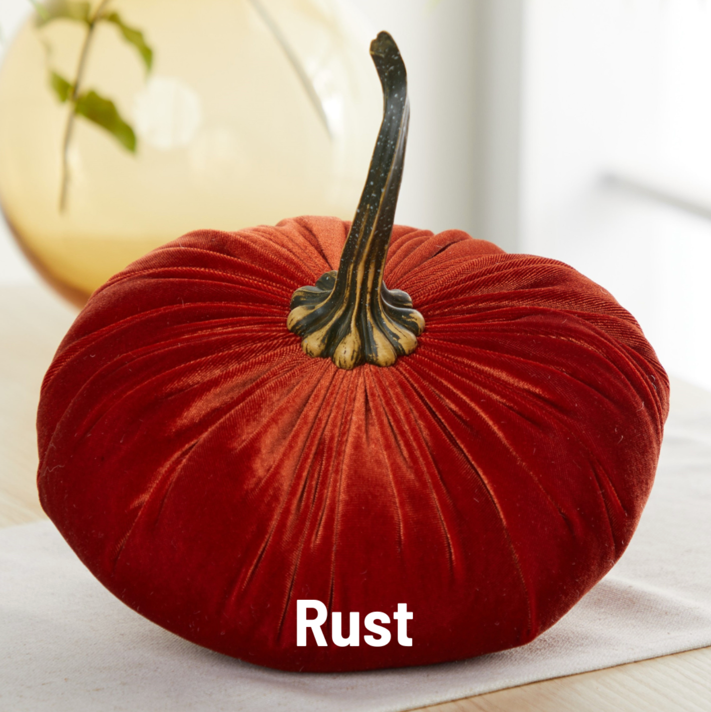 Large Handmade Velvet Pumpkins