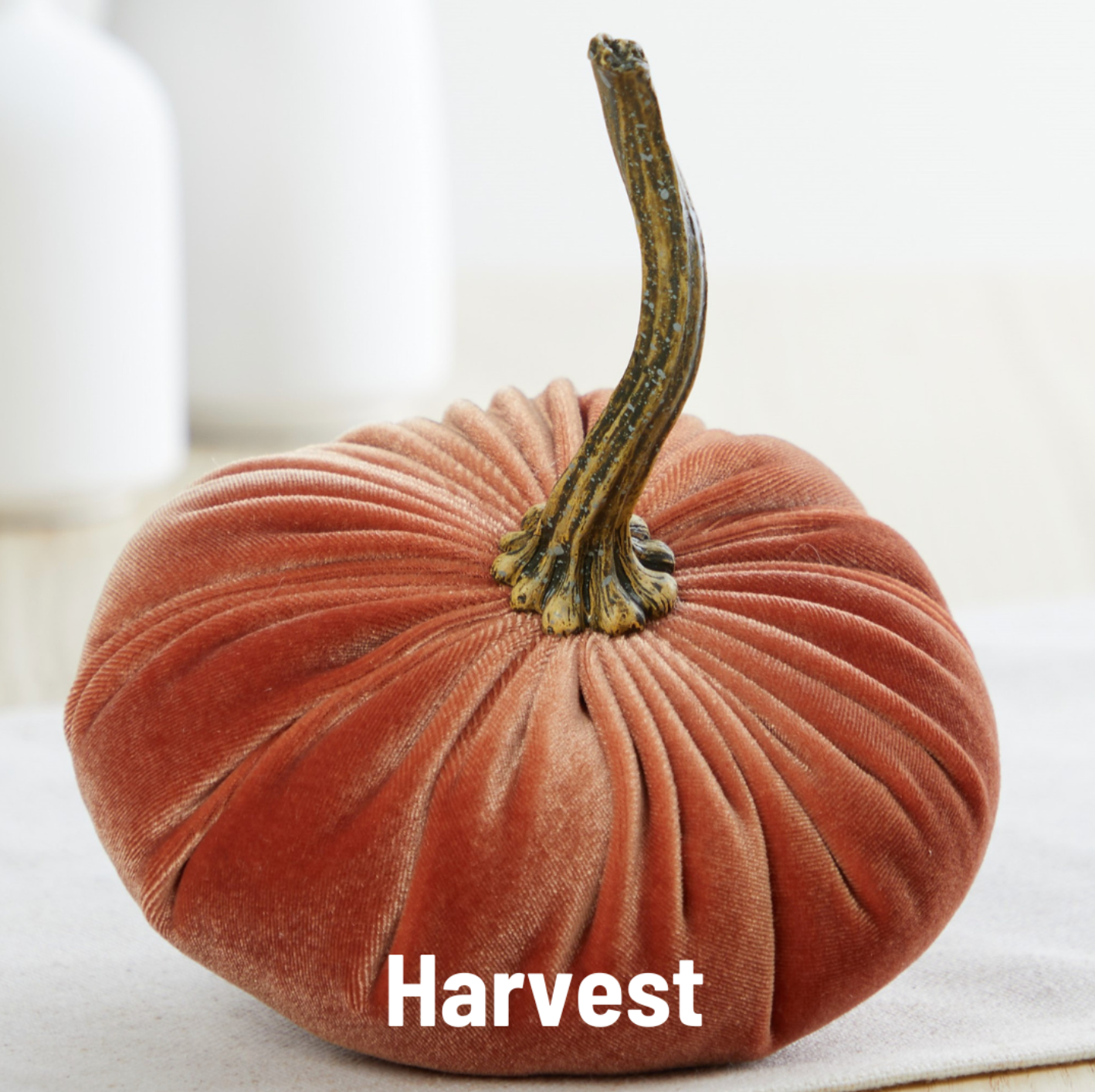 Small Handmade Velvet Pumpkins