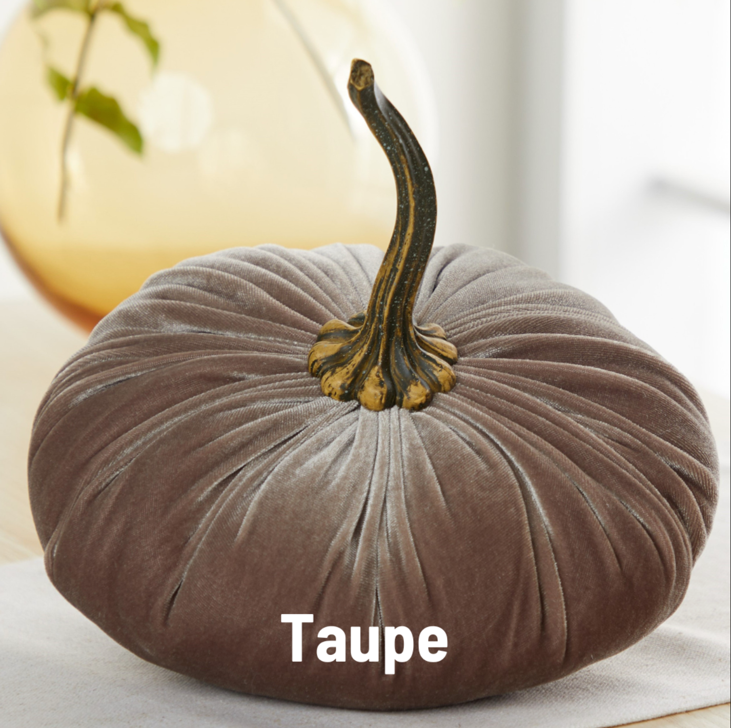 Large Handmade Velvet Pumpkins