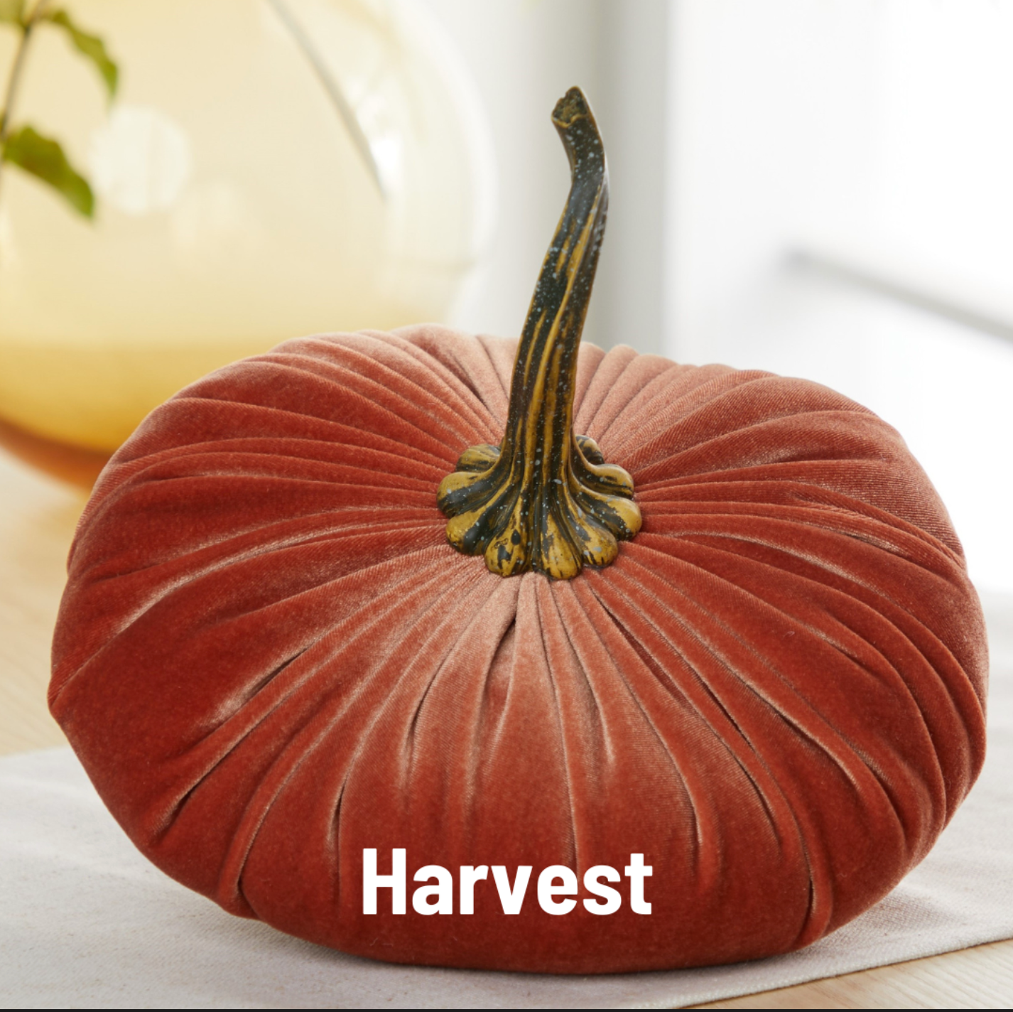 Large Handmade Velvet Pumpkins
