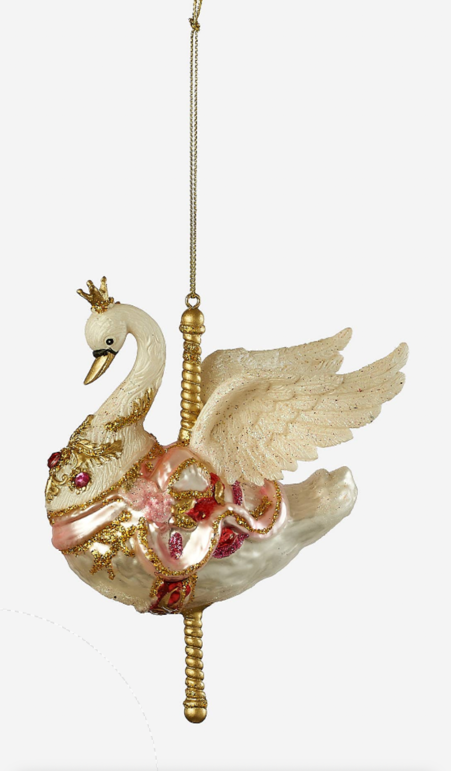 Swan Carousel Ornament