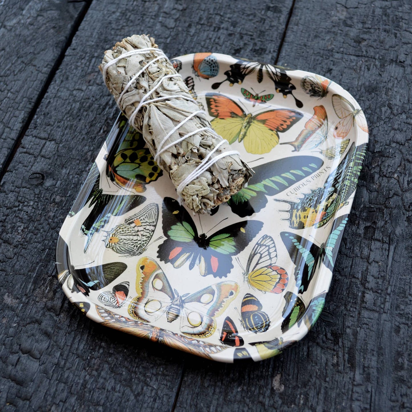 Metal Butterflies Trinket Tray