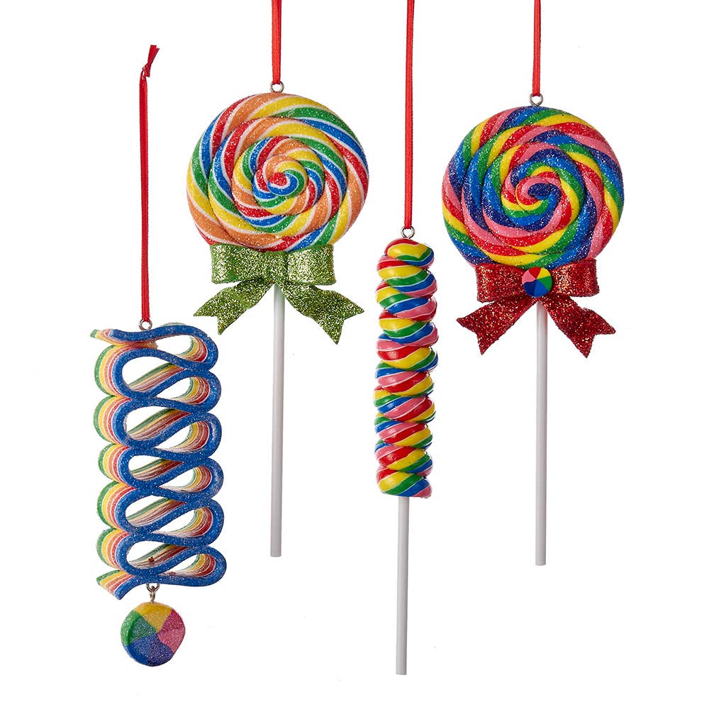 Claydough Glitter Lollipop Ornament