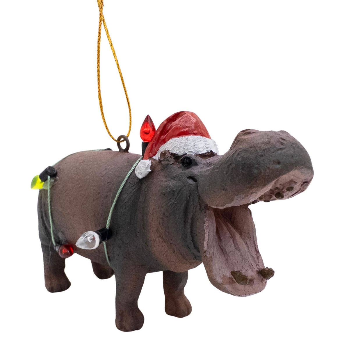 Ho Ho Hippo Wrapped in Lights