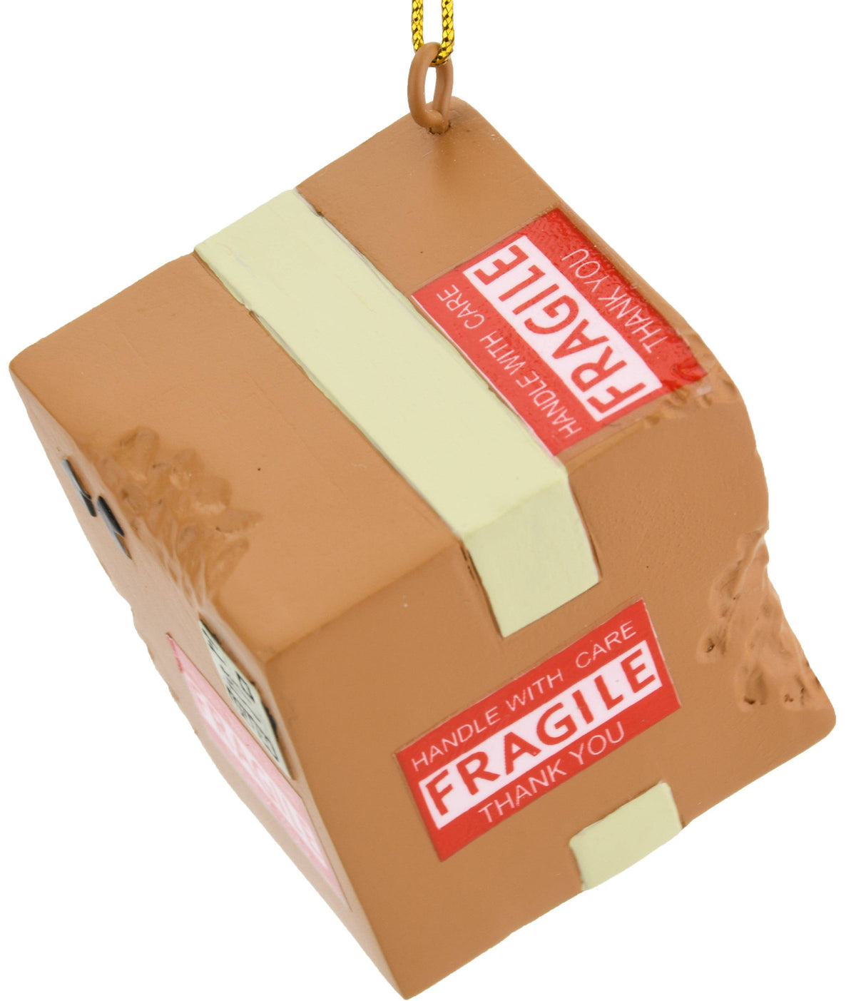 Damaged Package Brown Box Ornament