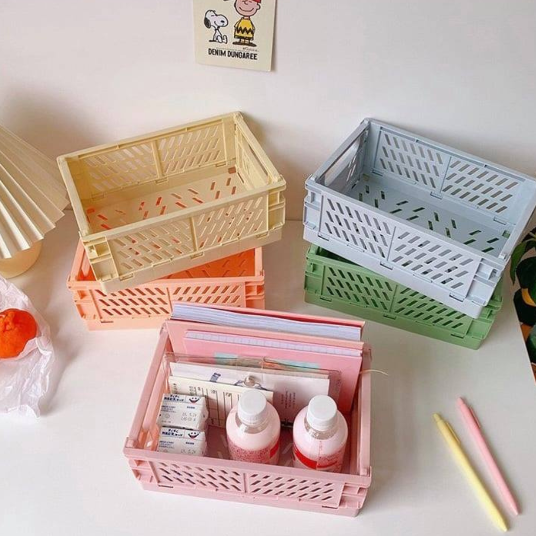 Folding Milk Crate