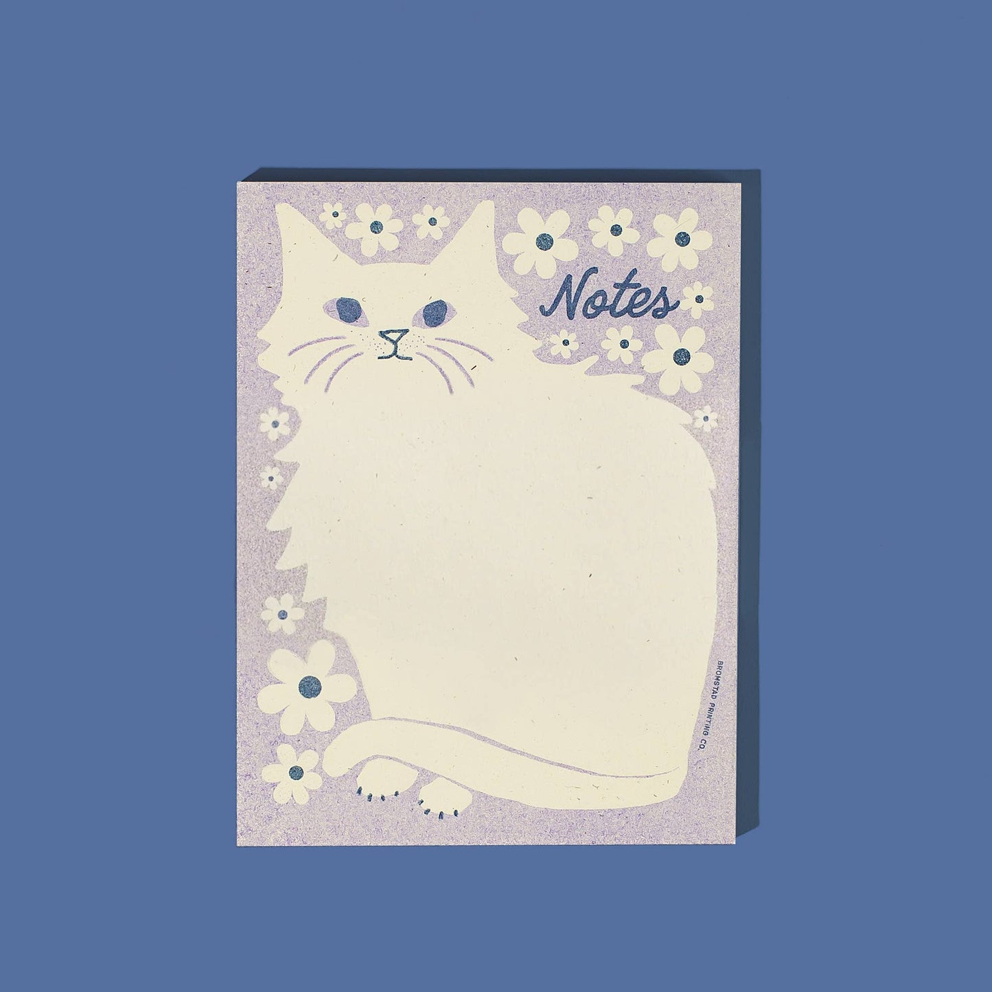Floral Notes Cat Notepad