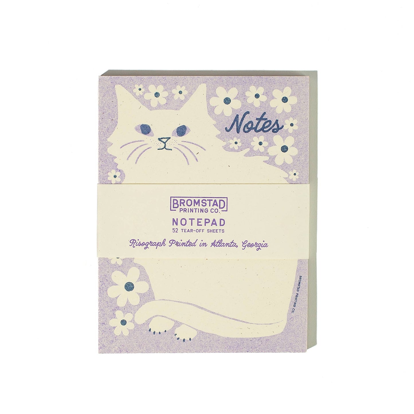 Floral Notes Cat Notepad