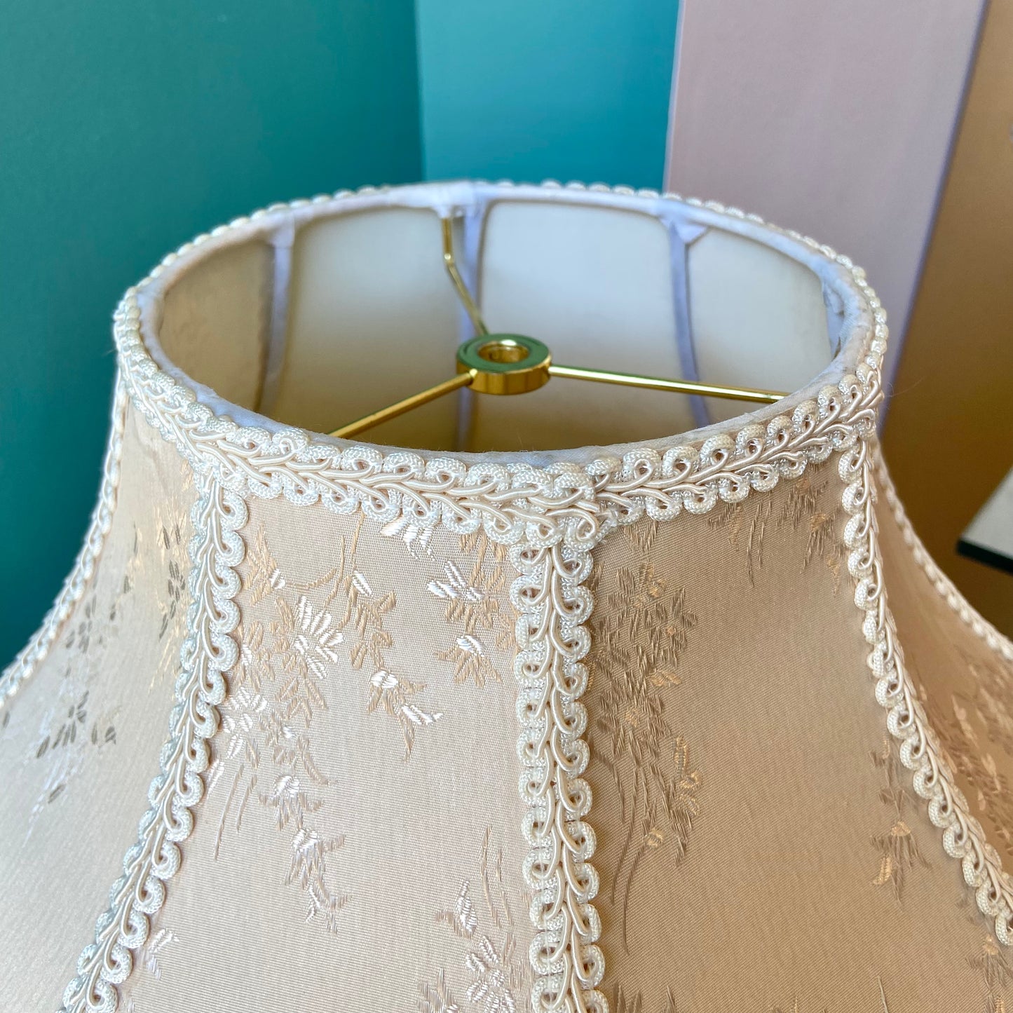 Vintage Victorian Style 8 Panel Fringe Lamp Shade