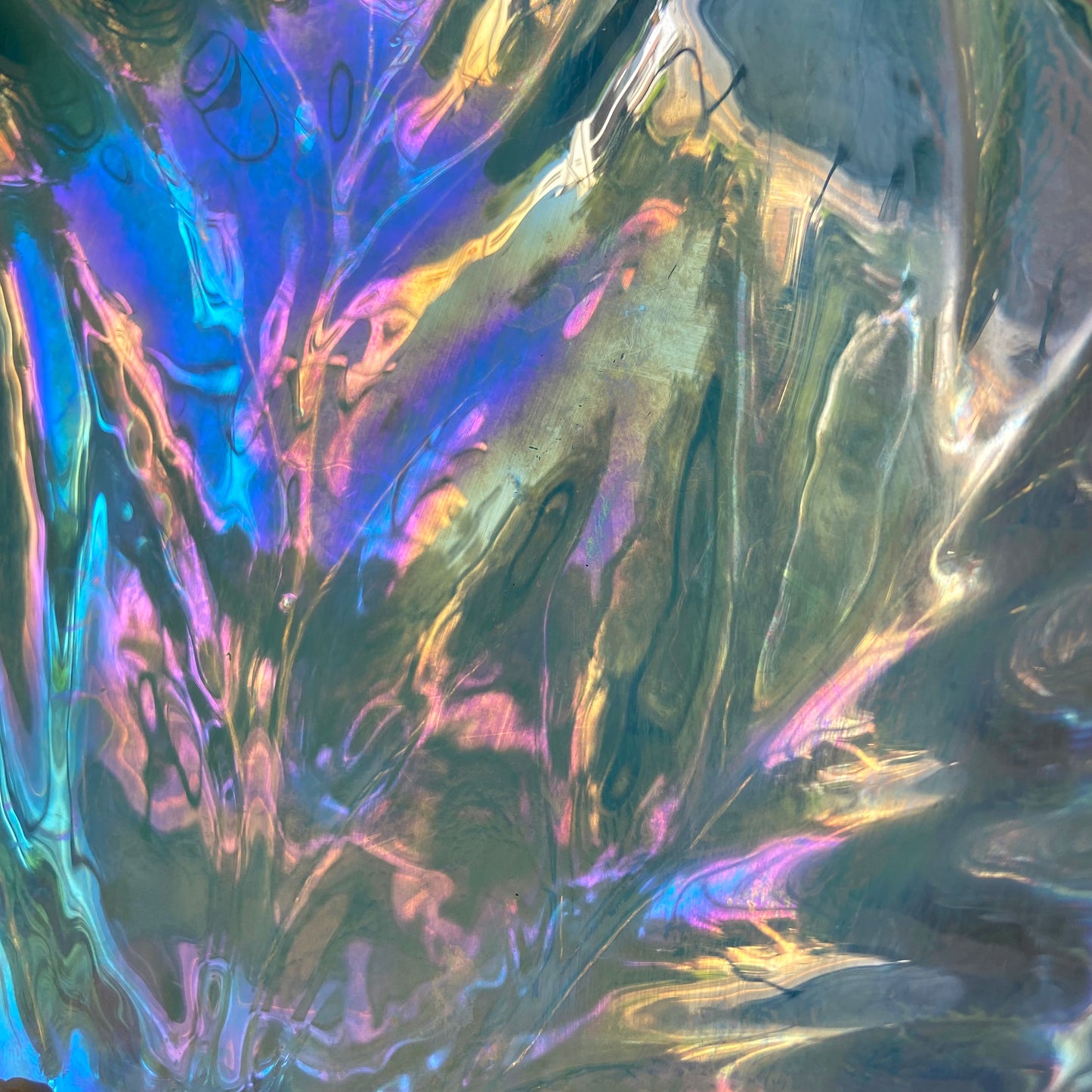 Vintage Iridescent Leaf Catchall/Plate