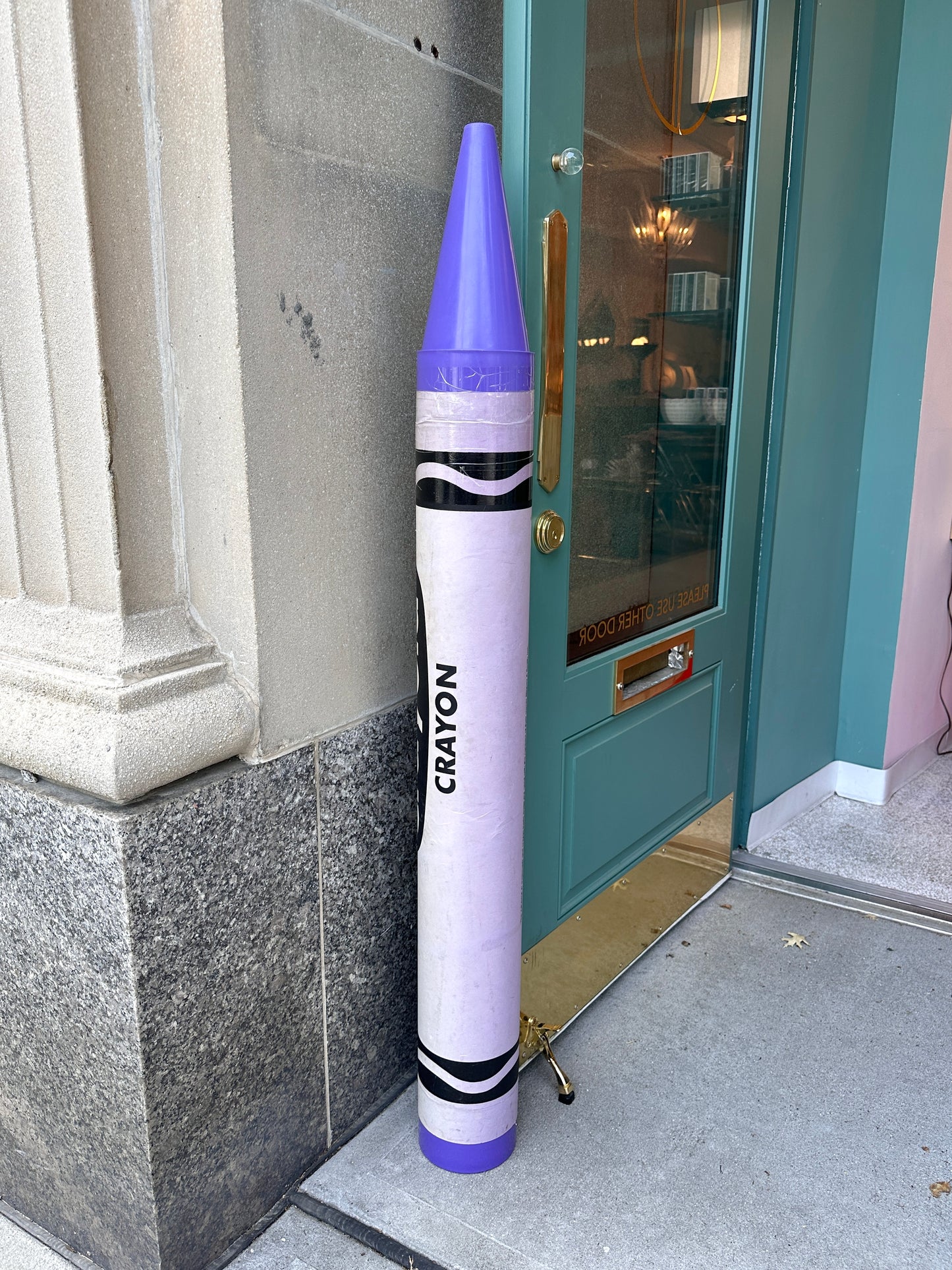 1989 “Think Big!” Monumental Purple Crayola Crayon