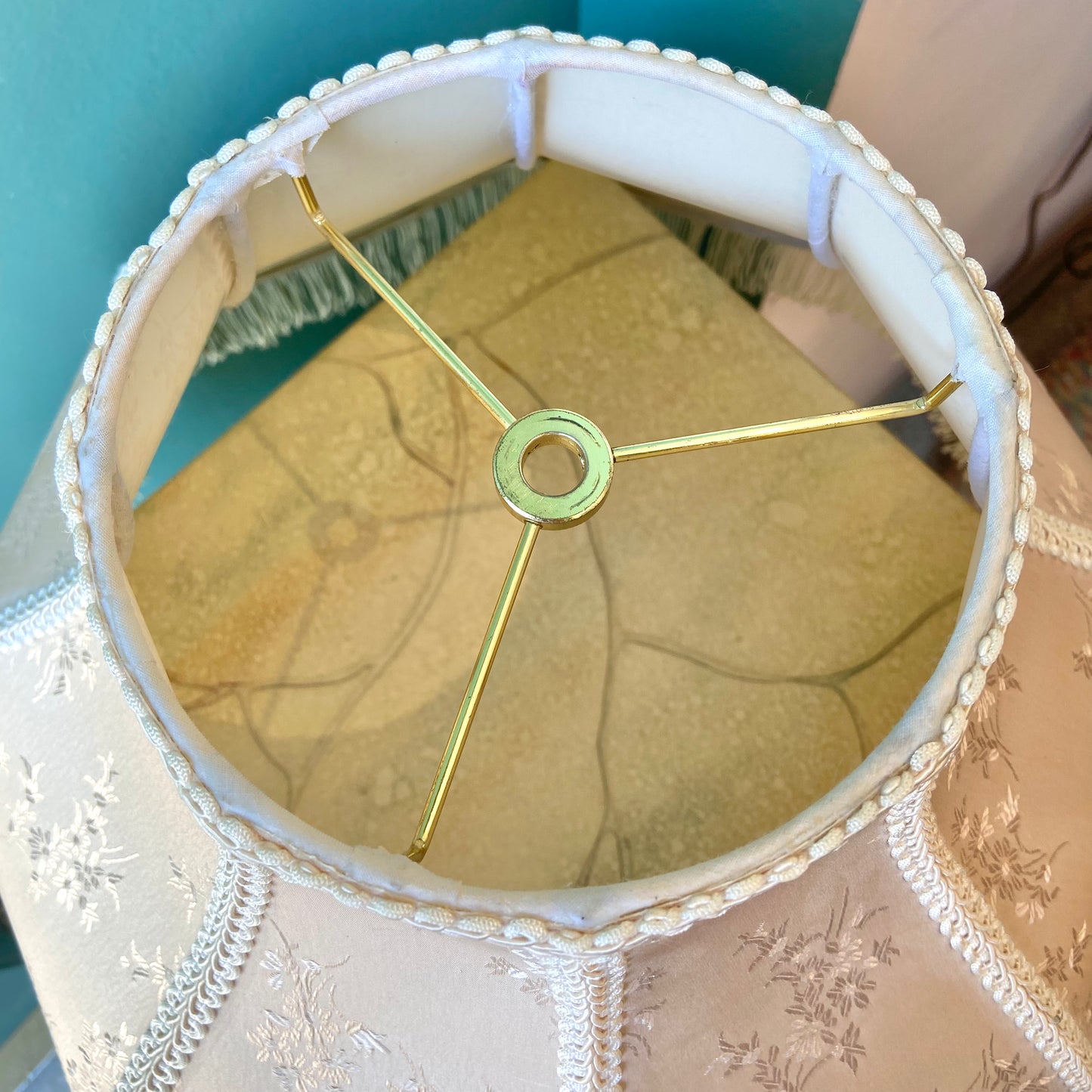 Vintage Victorian Style 8 Panel Fringe Lamp Shade