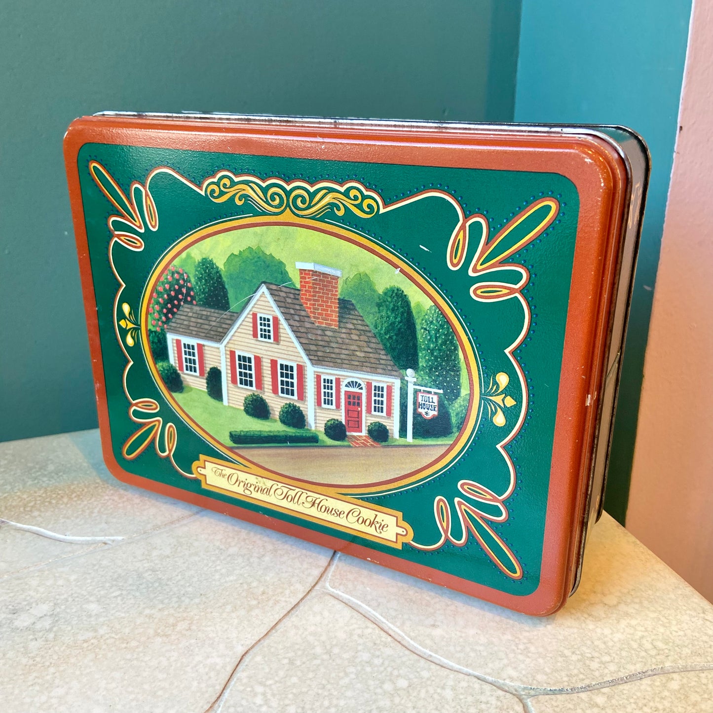 Vintage Toll House Cookie Tin Box