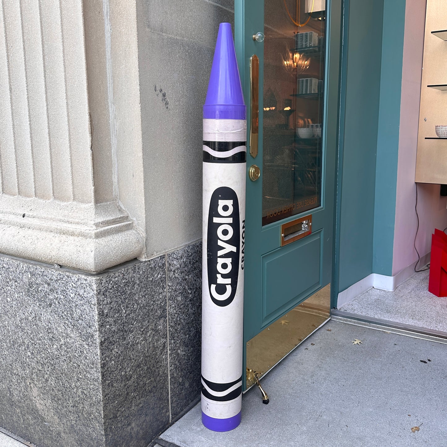1989 “Think Big!” Monumental Purple Crayola Crayon