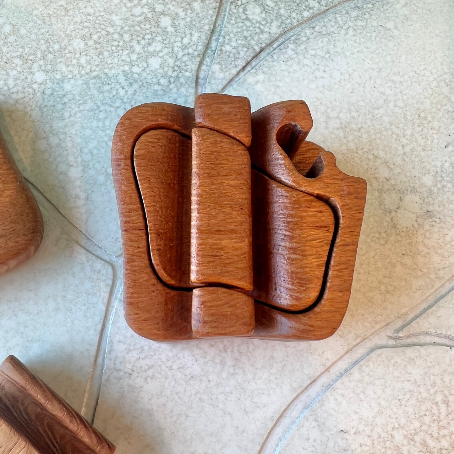 Vintage Don Rupard Small Wooden Jigsaw Box
