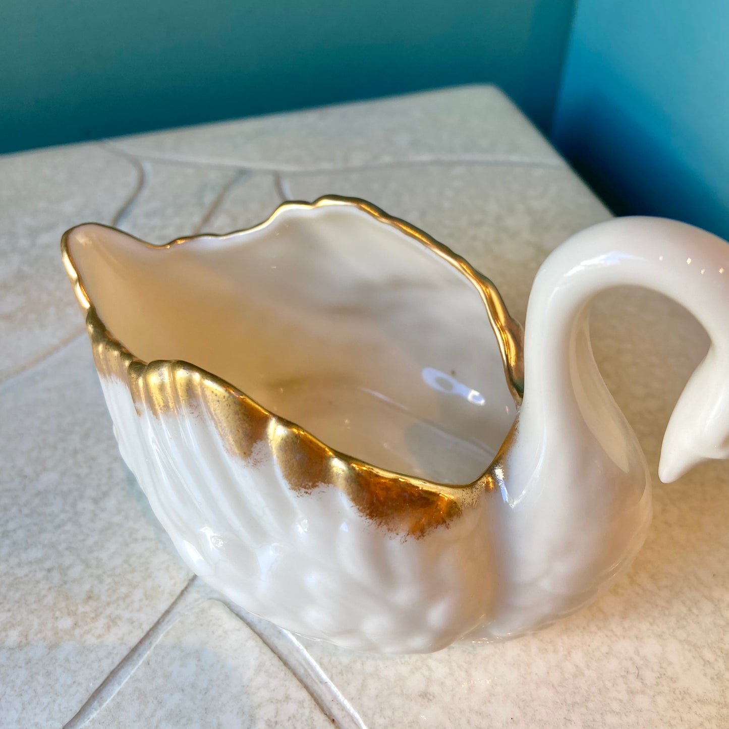 Vintage Lenox Swan Porcelain Ring/Trinket Holder