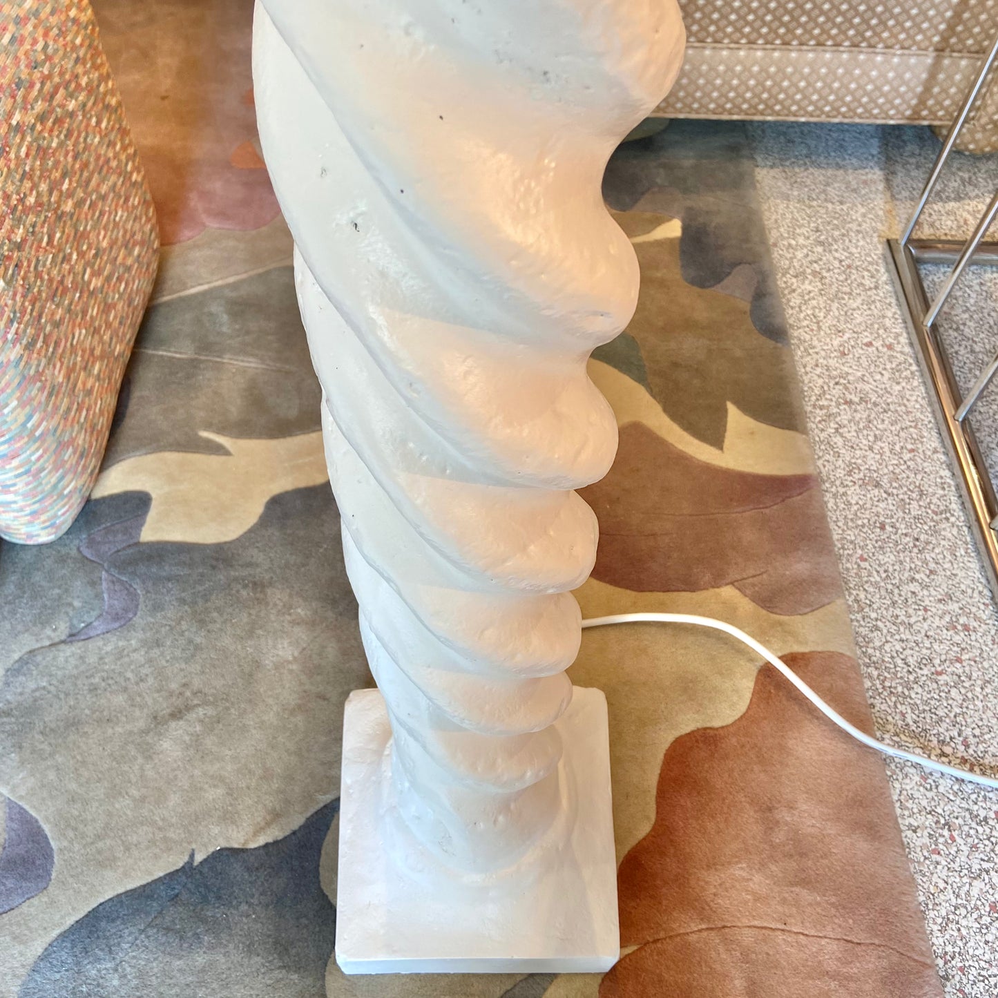 Vintage Spiral Globe Floor Lamp