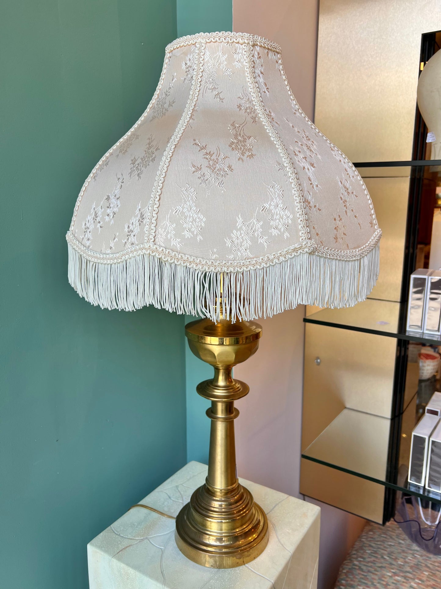 Vintage Victorian Style 8 Panel Fringe Lamp Shade