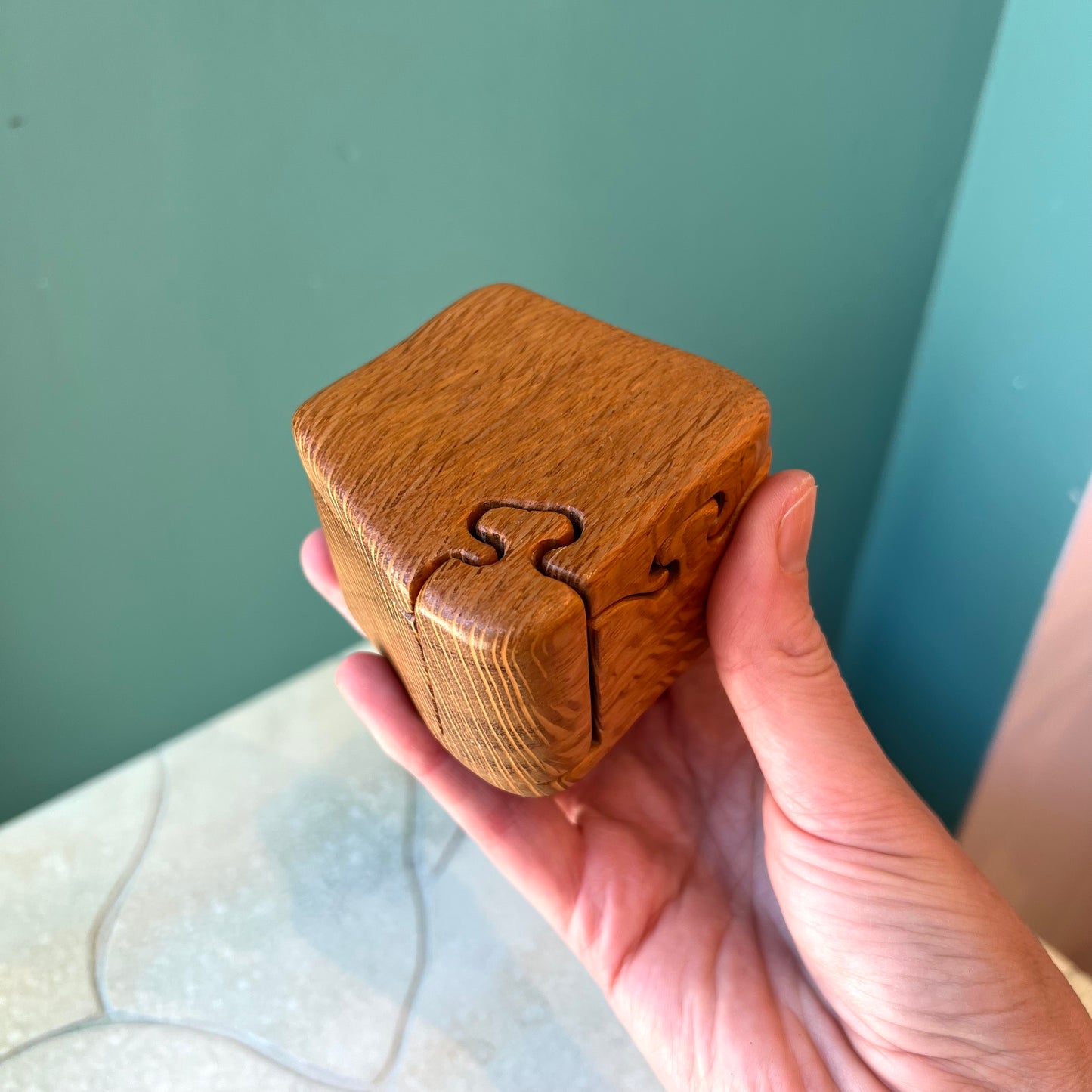 Vintage Don Rupard Small Wooden Jigsaw Box