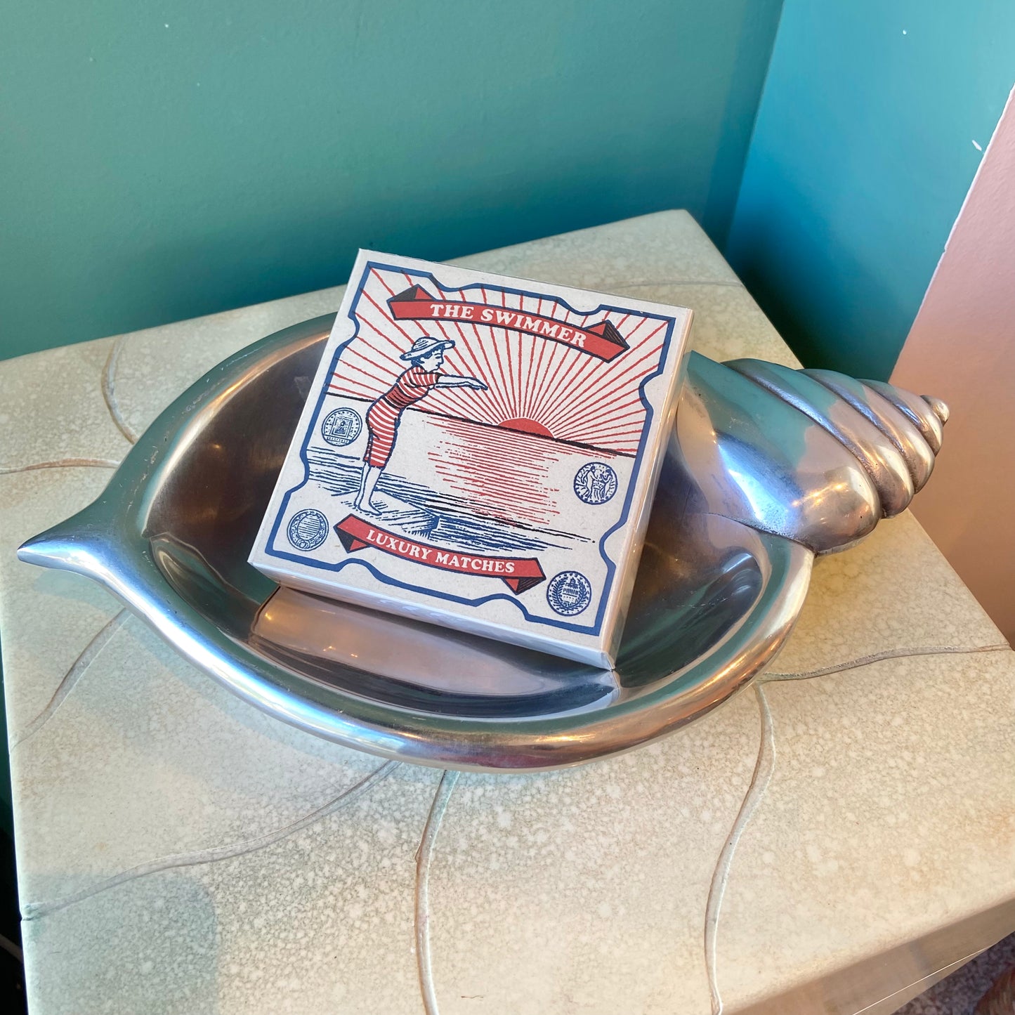 Vintage Aluminum Shell Catchall