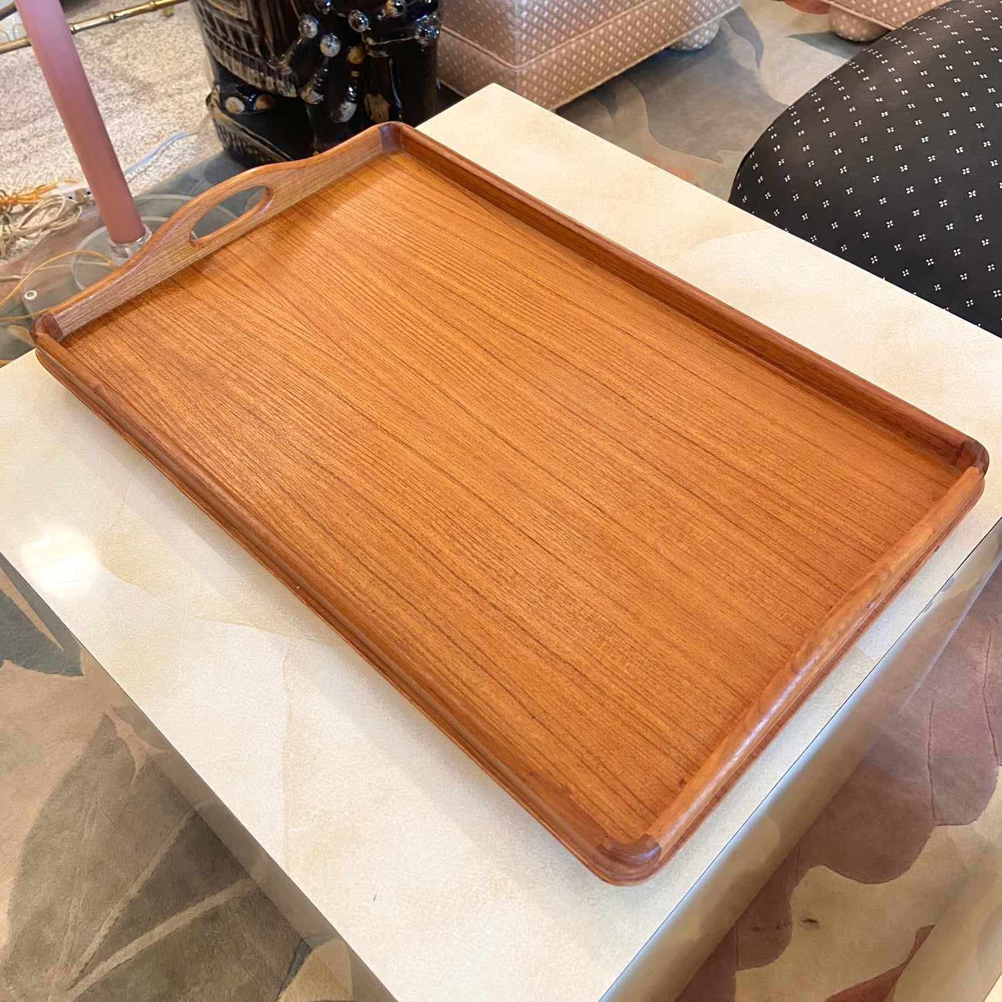 Vintage 1970’s Teak Wood Folding Tray